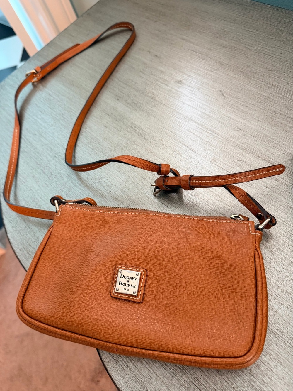 Dooney & Bourke Burnt Orange Saffiano Crossbody Bag